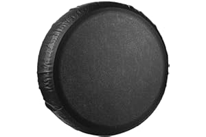 CUYACILI 14 Pouces Housse de Roue Couverture de Pneu Couverture de Pneu de Secours de Voiture Noire PVC Épaississant Universel for RV SUV Camion Couverture Souple (Diamètre Total De La Roue 66-68 Cm)