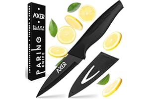 Axer Coltello Spelucchino Professionale 9cm - Coltello da Cucina - Coltello per Verdure - Coltello Frutta - Coltello Piccolo - Fruit Knife - Coltello Cucina