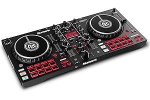 Numark Mixtrack Pro FX DJ Controller Pult mit 2-Deck Kontrolle, Integriertem Audio Interface, Jogwheel-Displays und Effektpaddeln, Serato DJ Enthalten