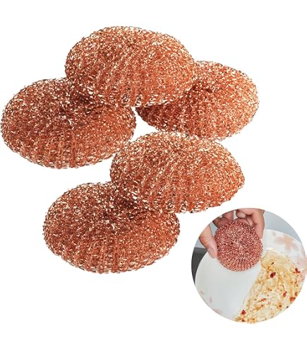 SONTY Panni In Rame Ecologici 10 Pezzi – Made In Austria, 15x15 Cm, Per Pulizia Senza Chimica Di Pentole E Vetroceramica - 3