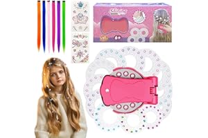 SFSSHUI Hair Bedazzler Kit Con 180 Gemas,Extensiones De Pelo,Diamantes Con Pegatinas Máquina De Gemas Brillantes,Stamper Hair Con Grapadora Diamond Sparkle Juego De Grapadora De Pelo