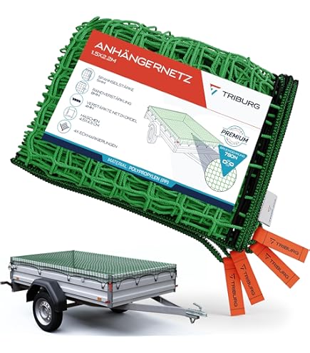 Rete Per Rimorchio CargoVA 2,5x3,5m - Con Ganci, Corda Di Gomma E Sacchetto, Per Fissaggio Carico - Foto 4