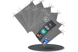 LILENO HOME Lot de 6 coussins de chaise - Gris clair (40 x 40 x 4,5 cm) - Pour chaise de jardin, cuisine ou salle à manger - Confortables - Résistants aux UV - Pour l'intérieur et l'extérieur