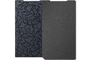 Impresora hysiprui 3D superficie de textura de doble cara Pei y placa de construcción de láminas peo lisas, almohadilla de plataforma de cama de calentamiento 256x268mm para Kobra 3 / Kobra 3 combo