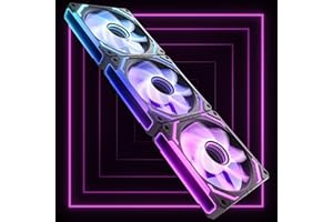 AsiaHorse COSMIQ Ventilateur PC 120MM ARGB Reverse [Lot de 3] [FDB] Dasiy Chain Ventilateur RGB 2000 RPM/68.5 CFM/2,05 MMH2O 5V 3PIN ARGB et ventilateur PWM 4PIN durée de vie de 80000H