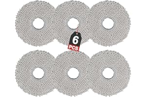 LOOHAOC 6 Piezas Recambios de Toallitas para Dreame Xiaomi X10+/Dreame L10s Ultra/L10 Ultra/L20 Ultra/L10s Pro/L10 Prime/X40 Ultra/Xiaomi X20+ Robot aAspirador,accesorios de fregona de microfibra lavables