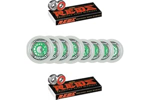 Labeda Asphalt Inline Roller Hockey sur Roues 76 mm/80 mm Hilo Blanc 83 A Bones Reds