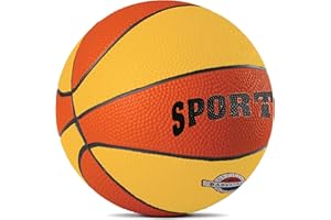 FOUR GUYS Basketball Size 7 Indoor Outdoor Game Training Ideal For Gift – 3 Years to All Ages With Non-Slip Surface Orange High Durability Good Grip Rubber, Suitable for Children Men Women