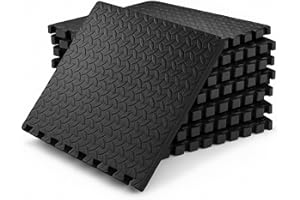 SAKUSEI TOOLS SAKUSEI Interlocking Foam Floor Tiles, 2cm Thick EVA Mats, 60x60cm, Heavy Duty Gym Flooring for Home Gym, Garage, Shed (8)