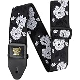 Ernie Ball Klasik Jakarlı Gitar/Bas Kayışı - Vanilya G&uuml;l&uuml;