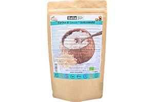 ZEROCAL - DALIA Dalia - Farina di Cocco Bio 500g | Senza Glutine | Ricca di Fibre | Low Carb | Vegan | Qualità Premium | Per Dolci, Pane, Smoothie e Ricette Keto