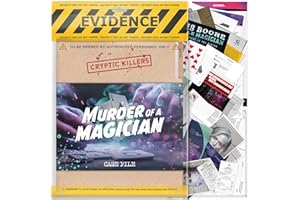 Cryptic Killers Unsolved murder mystery game - Cold Case Files Investigation Detective clues/evidence - Solve the crime - For individuals, date nights & party groups - Murder of a Magician