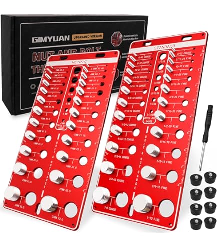 thumbnail image 2 of Bolt Thread Checker Nut And 36 Thread Checker Standard Metric Thread Checker Gauge 2 of 11