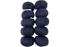DELFINO WOLL DOLOMITI DELFINO Baby Alpaca Pacco 10 Gomitoli 5% Viscosa – 10% Alpaca – 25% Acrilico – 60% Lana - Disponibile in più Colori - Filato 100% Made in Italy - 50gr circa 200 Metri - 908 Blu