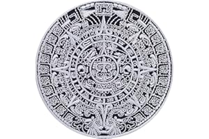 EXPRESS-STICKEREI Écusson Thermocollant | Patch aztèque à coudre/à repasser | Histoire de l'Amérique du Sud | Cadeau pour voyageurs | Applique en pierre du soleil pour tous les tissus | 90x90mm