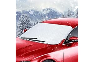BENUAN Car Windshield Cover Winter, Car Windscreen Cover for Snow Ice Frost Sun UV Dust Protection, Front Window Screen Sunshade Covers Protect in All Weather Fit Most Cars SUV (145x 100cm)