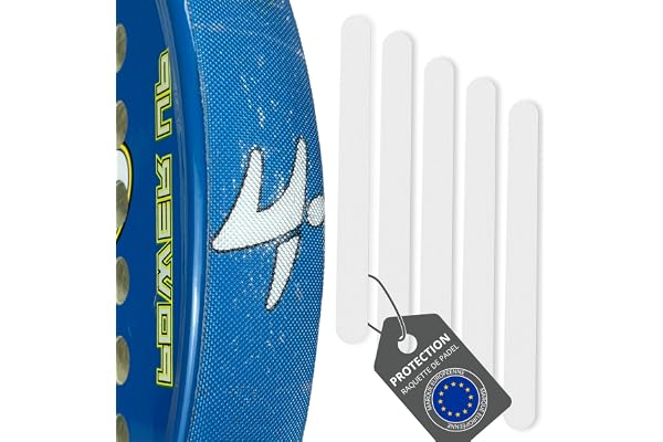 Ph Pro Heat Lot 2 Protection Raquette de Padel Transparent Rugueux - Accessoire Multi-granulés en Silicone pour Raquette