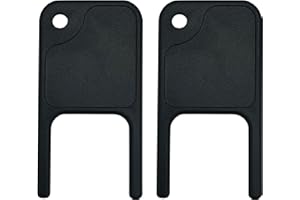 TOMSTRAD Spenderschlüssel für Jofel C-Falz Toilettenpapier- und Handtuchspender, Doppelzinken: 2 Stück, Schwarzer Kunststoff, Stabil, Wand- und Unterschrank-Montage, Passend für viele Jofel-Produkte