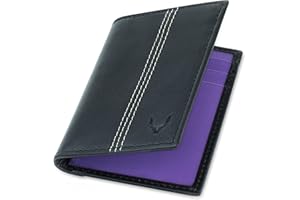 PELLE TORO Miniskładany skórzany portfel na karty kredytowe dla mężczyzn, cienka blokada RFID, bezdotykowa osłona karty, ręcznie robiony, minimalistyczny, smukły męski portfel na karty, w męskim