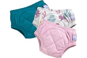 Bambino Mio Majtki do nauki nauki korzystania z nocnika wielokrotnego użytku, 2-3 lata - Różowy jednorożec, dla chłopców i dziewcząt, bielizna