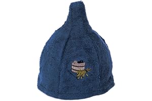 Ger3as 7 Farben Saunahut Damen und Herren 100% Baumwolle mit Stickerei, Wellness Mütze Premium Qualität