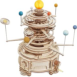 Puzzle 3D Legno Carillon Pianoforte - Modello Meccanico 223 Pezzi, Per Adulti E Appassionati - Foto 6