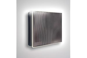 CubeTECH CTQF100t Smart LED 4" Inch Bathroom Extractor Fan w/Timer Overrun Delay. Black Silver Grooved High Airflow Silent Bathroom/Toilet Ventilation - Kitchen Ceiling Extractor - 240v