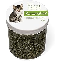 Forck Katzenglück, Premium Mischung aus Katzenminze und Matatabi-Blättern zum Spielen und Entspannen, natürliches Katzen…