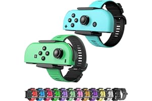 ZAONOOL Verbesserte Silikon Armbänder für Just Dance 2024 2023 2022 2021 2020 Switch, verstellbare elastische Tanzbänder für Switch & Switch OLED-Controllern, 2er-Pack für Erwachsene und Kinder