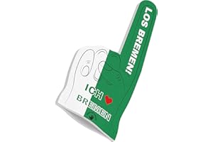 ‎HIGH FIVE FINGERS HIGH FIVE FINGERS My City Fahne Flagge Schaumstoff Hand für Fussball, Handball, Leichtathletik | Fanartikel für Spiele, Stadion und Events | One Size | 40 x 20 x 2,5 cm