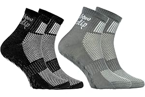 Rainbow Socks - Boys Girls Cotton Non Slip Grip ABS Sport Socks