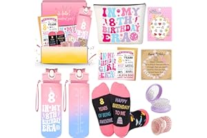 Zyphoria 8 Year Old Girl Birthday Gifts for 8 Year Old Girls Ideas Set,Cool Presents for 8 Years Olds Girls,Gifts for Age Eight Beautiful Teen Girl,8th Birthday Decorations for Sister Daughter Niece