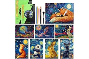 RAYONG 2 Set Scratch Art,Scratch Paper Art Notes per Bambini Set,Arcobaleno da Grattare Regali Giocattoli educativi per Bambini, Regalo di Natale Regali per Ragazzi e Ragazze (Misterioso luogo)