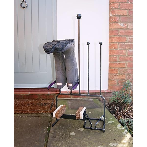 GAP GARDEN PRODUCTS Solid Steel Black Boot And Shoe Stand/rack, Stores