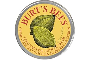Burt's Bees Crème à cuticules pour ongles, huile de cuticule d'amande douce avec beurre de cacao et vitamine E, parfum de citron, 15 g