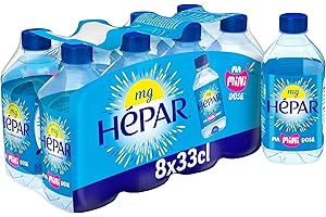 Hépar Eau minérale naturelle - Les 8 bouteilles de 33cl
