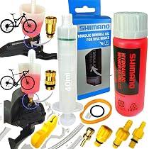 Kit De Purge Shimano – 500 Ml D’huile Minérale + Gobelets M5/M6/M7 Et Seringue, Pour Freins VTT, Route Et Gravel