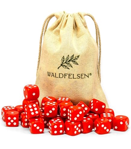 Lot De 12 Dés De Jeu Solides De 13 Mm Avec Grand Chiffre, 6