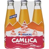 &Ccedil;AMLICA Portakal Aromalı Gazoz Cam Şişe 6x200 ml