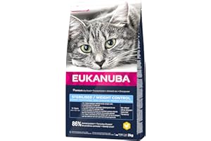 Eukanuba Sterilised karma dla kotów – niskotłuszczowa sucha karma premium do utrzymania wagi u sterylizowanych/kastrowanych kotów, 2 kg