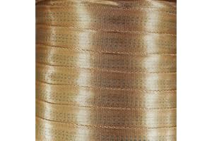 West Coast Paracord 1-Inch Tubular Nylon Webbing – Premium Heavy Duty Lightweight with Breaking Strength of 4000 Pounds – Outdoor All Purpose Straps for Climbing and Securing (Tan, 10 Yards)