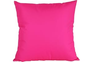 JACK 40x40cm Outdoor Lounge Kissen Dekokissen inkl. XXL-Füllung Wasserabweisend Sitzkissen Garten Stuhl Lotus Effekt, Farbe:Pink