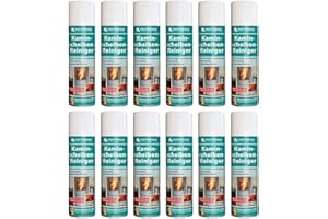 ‎HOTREGA HOTREGA Kaminscheibenreiniger 12x 300ml | Selbsttägiger Kaminglasreiniger | Löst Ruß, Rauchharz & Fett selbsttätig und rückstandsfrei