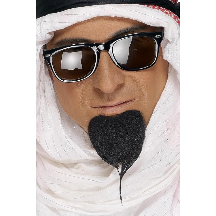 Costume De Cheikh Arabe Homme Complet – Robe, Turban, Lunettes, Fausse Barbe, Bijoux – Déguisement Pour Fête, Carnaval, Cosplay, Halloween - 4