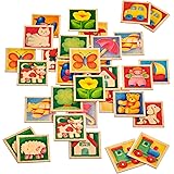 Selecta 63017 Memo Kunterbunt, Legespiel, 36 Teile mehrfarbig