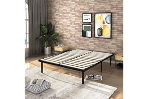 IZTOSS Sommier 140x190cm Sommiers à Lattes avec 7 Pieds pour Adulte - Cadre de Lit 140x190 avec Sommier (140x190-7 Pieds)