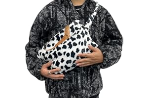 Tocwick Adjustable Bearded Dragon Carrier Leopard Gecko Sling Bag for Lizards Chameleons Hamster and Small Animal Reptile Pets Outdoor Travel Supplies (Cow)