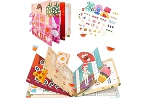 LIUPMEG Montessori Quiet Book,Ruhiges Buch Montessori for Toddlers,Educational Toy Book,Interactive Busy Book,Puzzle Buch Pädagogisches Spielzeug,Ruhiges Buch Montessori for Toddlers,Kleinkinder Spielzeugbuch