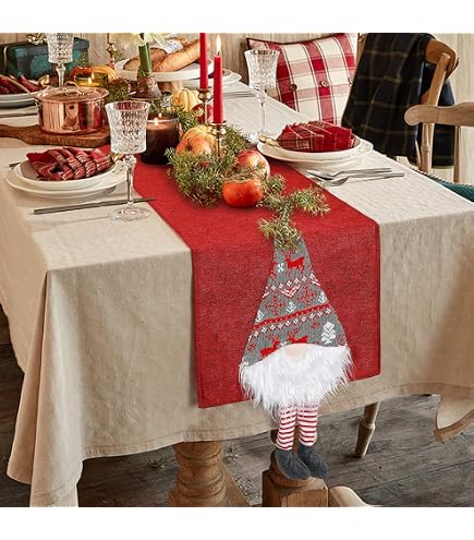 Runner da tavolo nuova decorazione natalizia stampa creativa decorazione da tavola tovaglia da cucina per le vacanze di Natale – acquista a prezzi convenienti sul marketplace