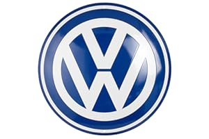 Nostalgic-Art Retro Blechschild, Ø 35 cm, VW – Logo – Volkswagen Bus Geschenk-Idee, Original Lizenzprodukt (OLP), aus Metall, Vintage Design, Blechschilder Sprüche